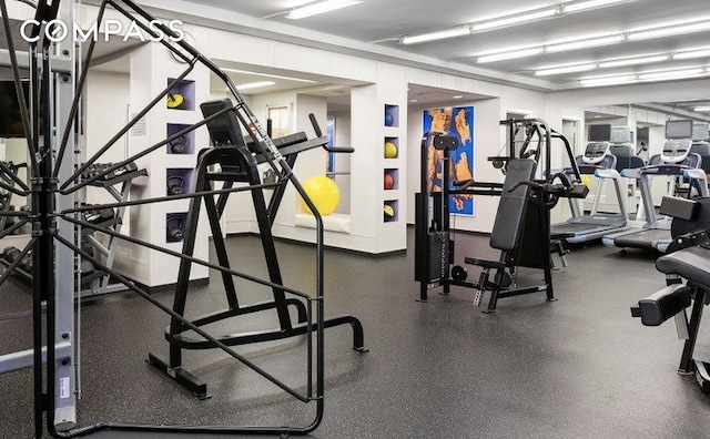 view of workout area