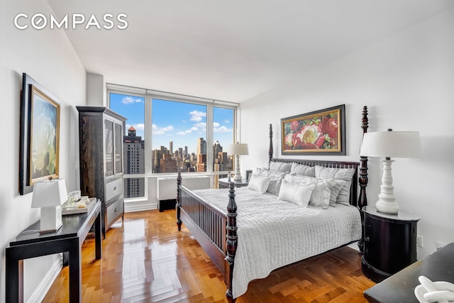 401 E 60th St Unit 35B, New York City, NY 10022 - bedroom with a skyline view