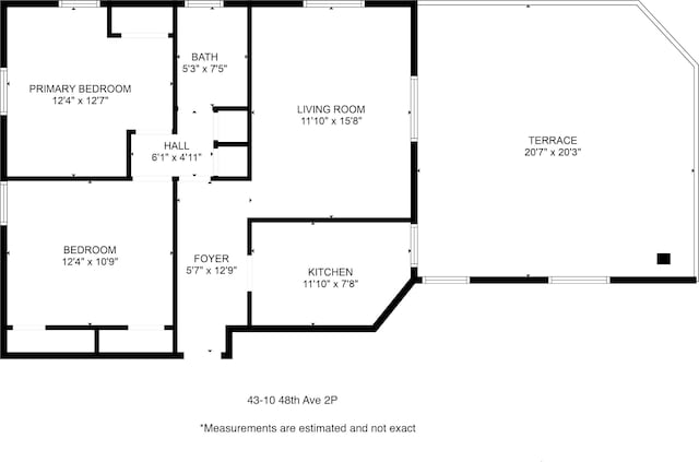 43-10 48th Ave Unit 2P, New York City, NY 11377 - home floor plan
