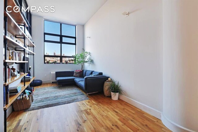 360 Furman St Unit 511, New York City, NY 11201 - living area with light wood finished floors and baseboards