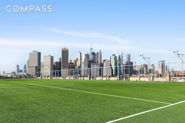 360 Furman St Unit 511, New York City, NY 11201 - surrounding community with an area for sports and a view of skyline