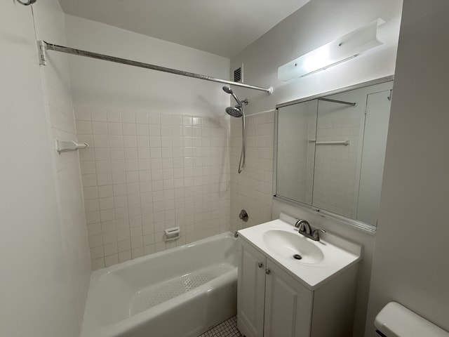 2025 Broadway Unit 23G, New York City, NY 10023 - full bath featuring toilet, shower / washtub combination, and vanity