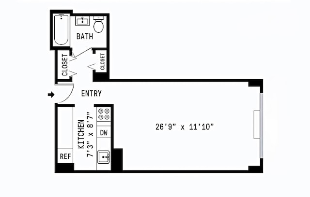 2025 Broadway Unit 23G, New York City, NY 10023 - room layout