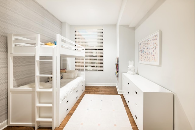 391 Broadway Loftc, New York City, NY 10013 - bedroom featuring baseboards and wood finished floors