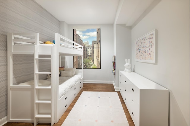 391 Broadway Loftc, New York City, NY 10013 - bedroom featuring wood finished floors and baseboards