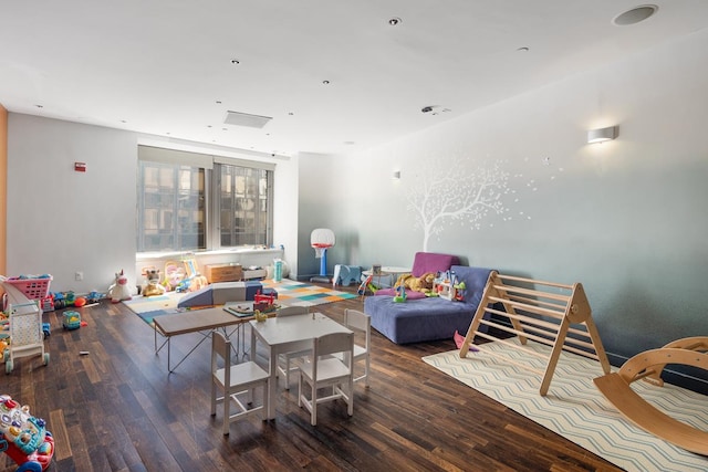 75 Wall St Unit 28-Q, New York City, NY 10005 - rec room with wood finished floors