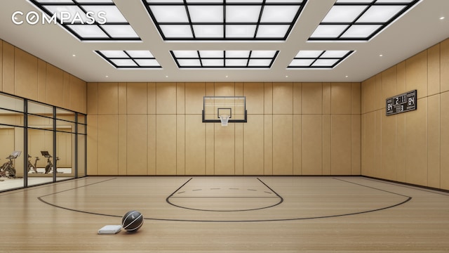 view of basketball court with community basketball court
