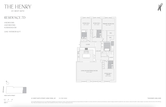 211 W 84th St Unit 7D, New York City, NY 10024 - room layout