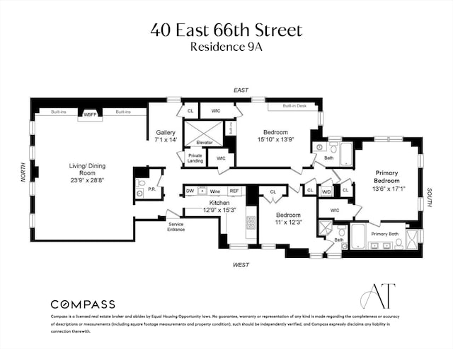 40 E 66th St Unit 9A, New York City, NY 10065 - property floor plan