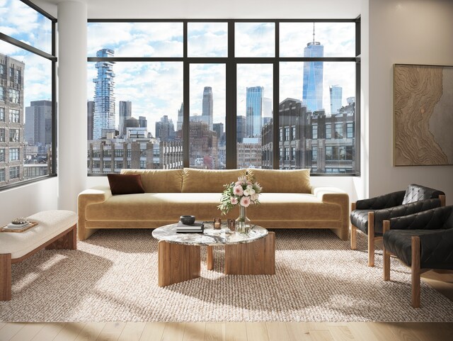 219 Hudson St Unit 5-A, New York City, NY 10013 - lobby with a view of skyline