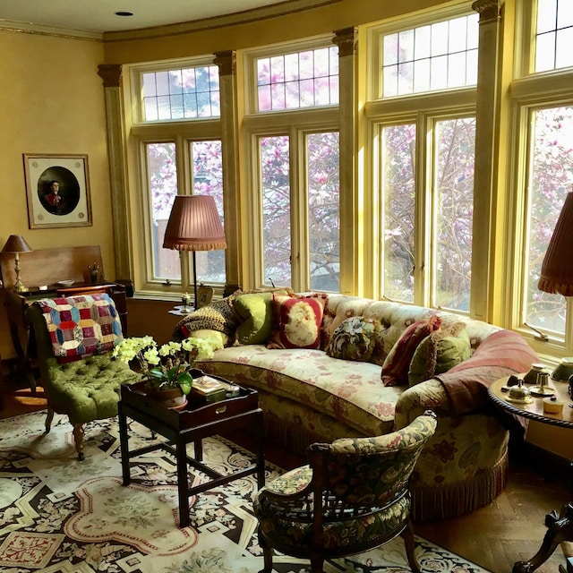 view of sunroom / solarium
