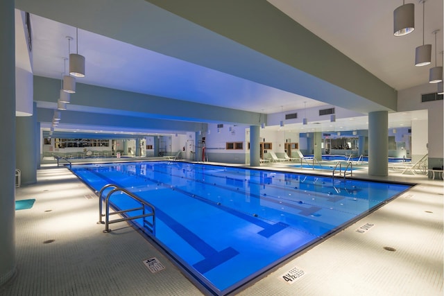view of indoor community pool