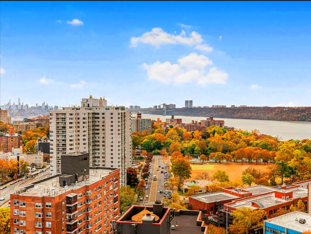 exterior space with a view of city