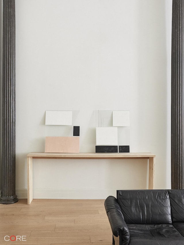 87 Leonard St Unit Mais1B, New York City, NY 10013 - home office featuring baseboards and wood finished floors