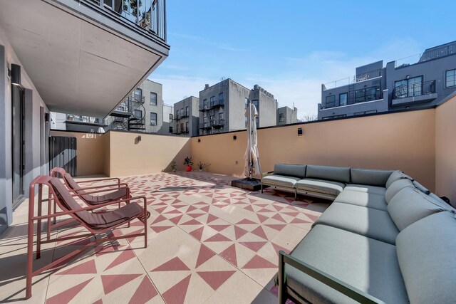 114 Lexington Ave Unit 203, New York City, NY 11238 - view of patio featuring outdoor lounge area