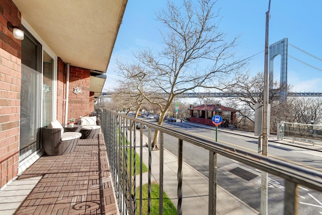 view of balcony