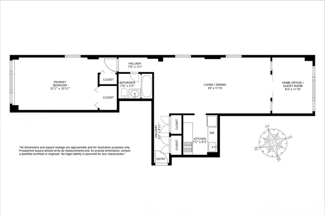 333 E 14th St Unit 10D, New York City, NY 10003 - home floor plan