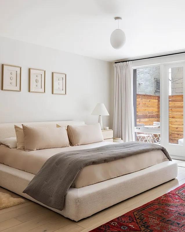 bedroom featuring wood finished floors