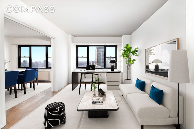 20 W 64th St Unit 41H, New York City, NY 10023 - living room featuring light wood-type flooring