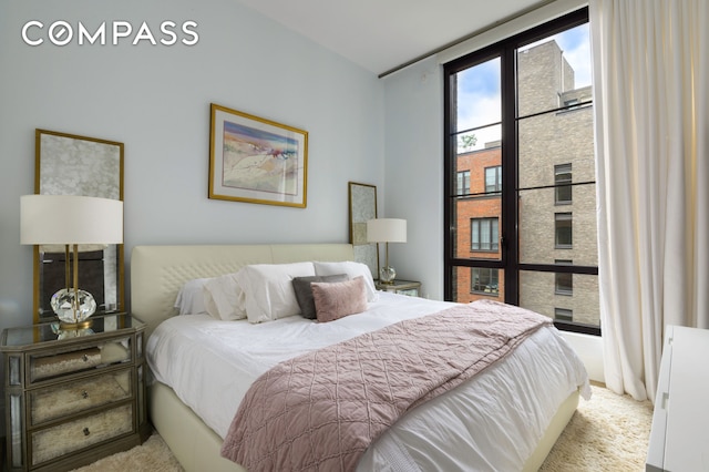 438 E 12th St Unit 6J, New York City, NY 10009 - view of carpeted bedroom