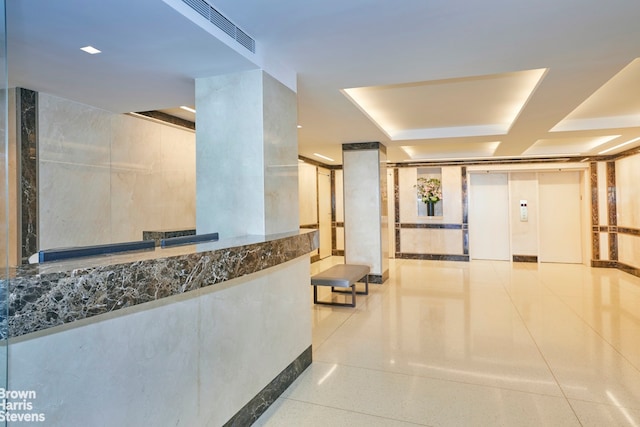reception featuring visible vents