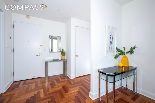 hall with baseboards