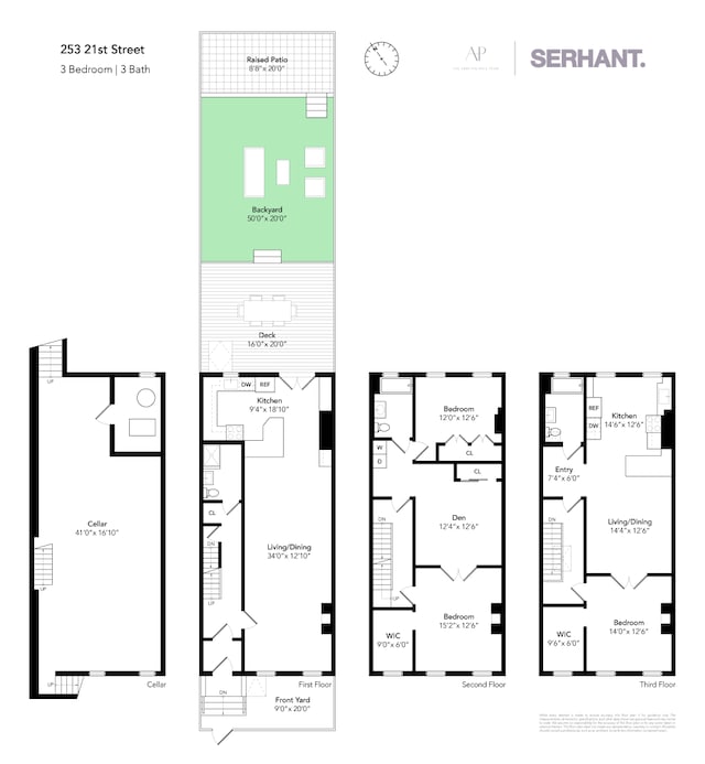 253 21st St, New York City, NY 11215 - floor plan / room layout
