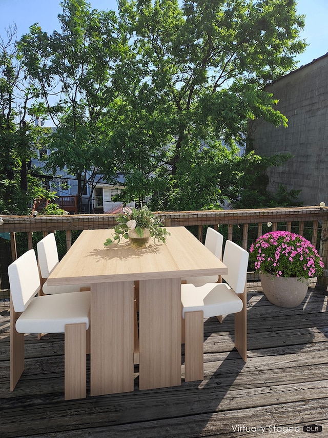 230 26th St, New York City, NY 11232 - deck with outdoor dining area