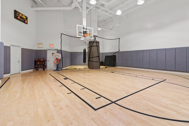 view of basketball court featuring community basketball court