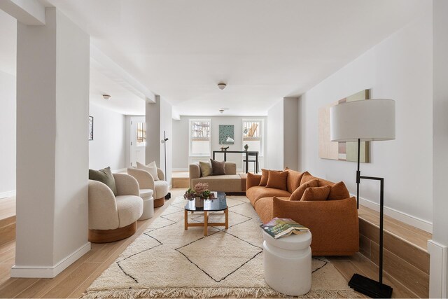 538 Henry St Unit 1, New York City, NY 11231 - living area with light wood-style floors and baseboards