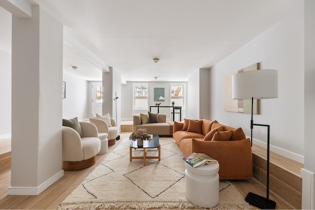 538 Henry St Unit 1, New York City, NY 11231 - living room featuring light wood-style floors and baseboards