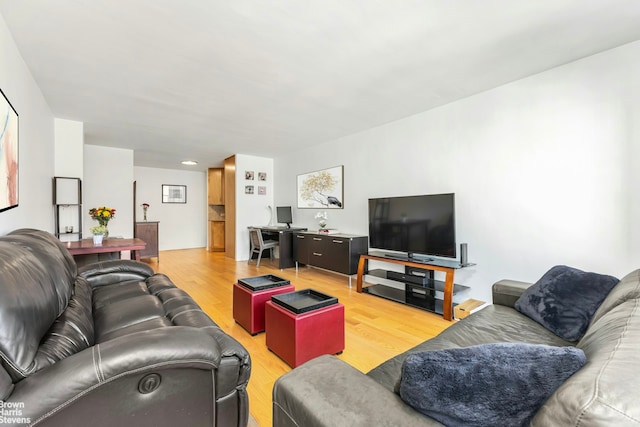 155 E 38th St Unit 16B, New York City, NY 10016 - living room with light wood-type flooring