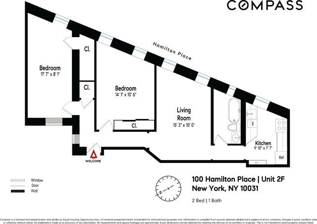 100 Hamilton Pl Unit 2F, New York City, NY 10031 - view of property floor plan