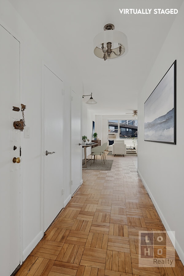 hallway with baseboards