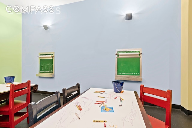 360 Furman St Unit 734, New York City, NY 11201 - game room featuring baseboards
