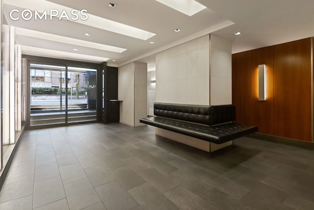 13 W 13th St Unit 6Js, New York City, NY 10011 - common area featuring recessed lighting and wood walls