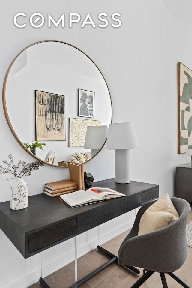 372 5th Ave Unit 9J, New York City, NY 10018 - home office featuring wood finished floors