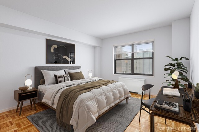 301 E 69th St Unit 15K, New York City, NY 10021 - bedroom with radiator heating unit