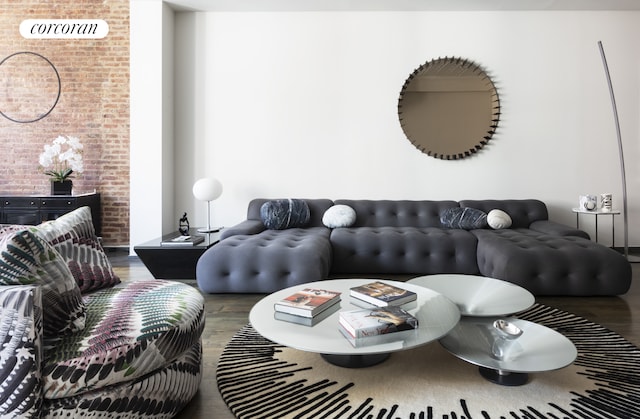 46 Lispenard St Unit 4E, New York City, NY 10013 - living room featuring wood finished floors