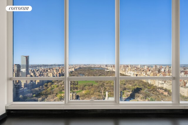 157 W 57th St Unit 56C, New York City, NY 10019 - interior details with a city view