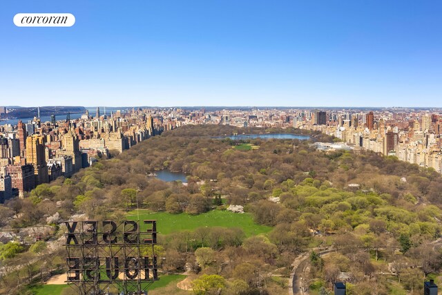 157 W 57th St Unit 56C, New York City, NY 10019 - bird's eye view with a city view and a water view