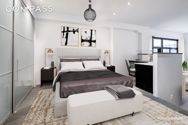 529 W 42nd St Unit 7N, New York City, NY 10036 - bedroom with recessed lighting
