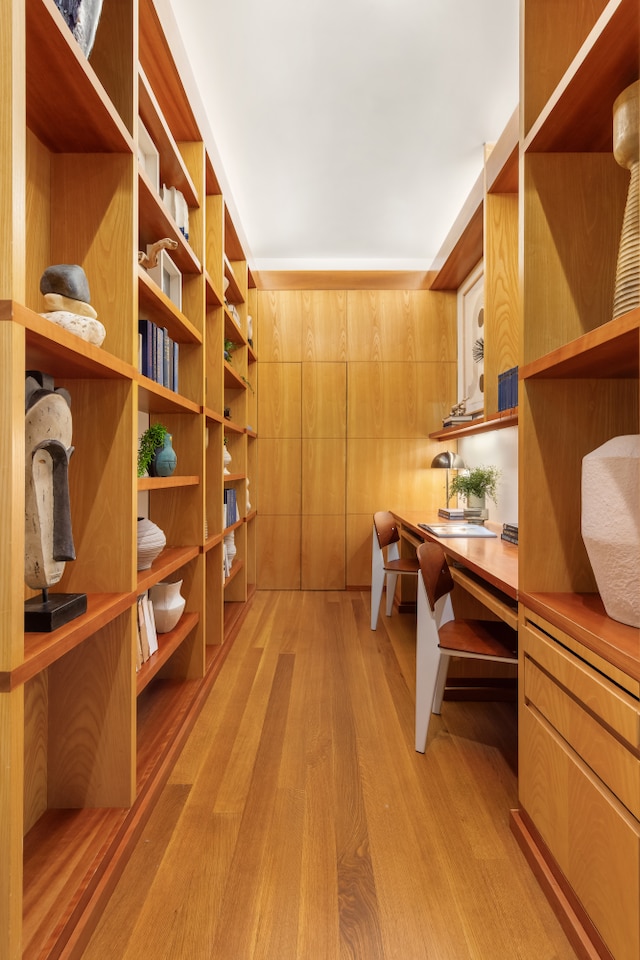 interior space featuring light wood-style flooring