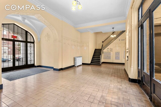 building lobby featuring stairway