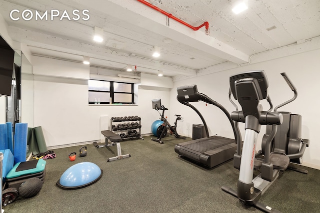 view of workout area