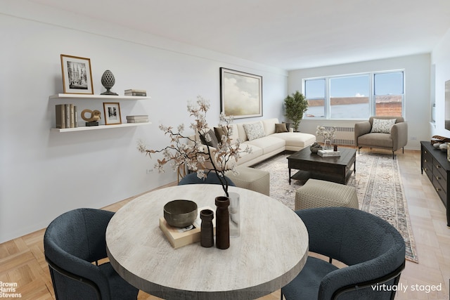 3750 Hudson Manor Ter Unit 6Hw, New York City, NY 10463 - living area with radiator heating unit