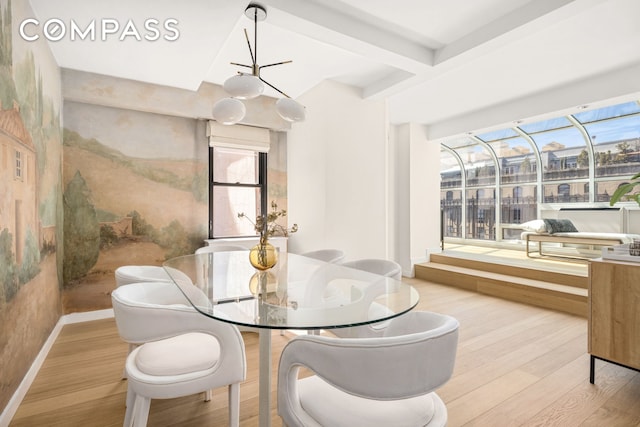 1049 Park Ave Ph, Ph, New York City, NY 10028 - dining room featuring wood finished floors, plenty of natural light, and baseboards