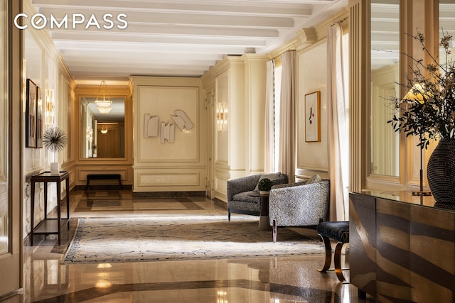 875 Park Ave Unit 9C, New York City, NY 10075 - community lobby featuring a decorative wall