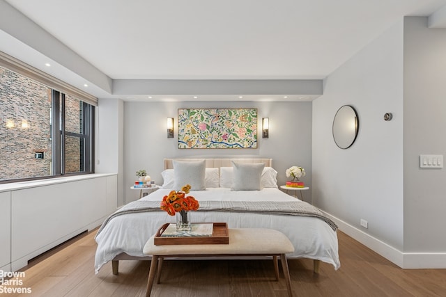 115 E 9th St Unit 8Lm, New York City, NY 10003 - bedroom featuring light wood finished floors and recessed lighting