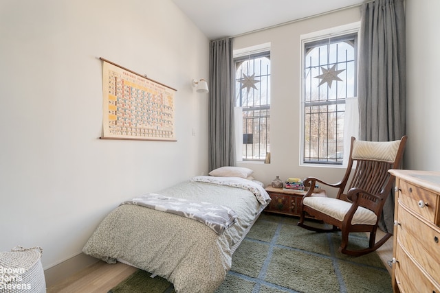 bedroom with baseboards